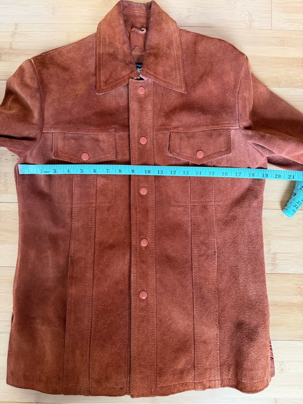 VINTAGE Suede Jacket - Rust - Picture 6 of 9